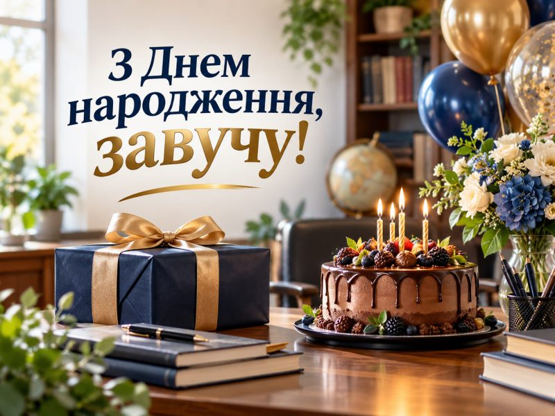 Привітання з днем народження завучу — своїми словами, від колег, з професійним святом, короткі для листівки