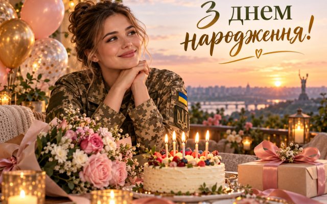 Привітання з днем народження дівчині-військовій — своїми словами, до сліз, мирного неба, короткі