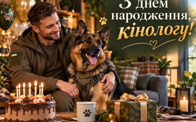 Привітання з днем народження кінологу — своїми словами, від колег, з професійним святом, короткі для листівки
