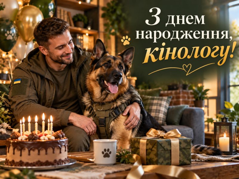 Привітання з днем народження кінологу — своїми словами, від колег, з професійним святом, короткі для листівки