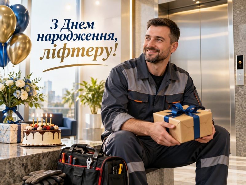 Привітання з днем народження ліфтеру — своїми словами, від колег, з професійним святом, короткі для листівки