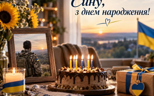 Привітання з днем народження сину на фронті — своїми словами, до сліз, мирного неба, короткі