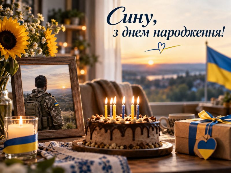 Привітання з днем народження сину на фронті — своїми словами, до сліз, мирного неба, короткі