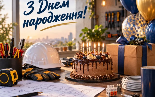 Привітання з днем народження електромонтеру — своїми словами, від колег, з професійним святом, короткі для листівки