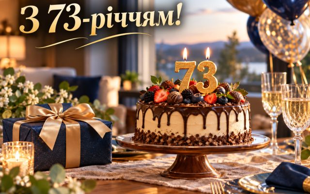 Привітання з 73-річчям: з днем народження 73 років жінці й чоловіку своїми словами — до сліз, короткі, для картинки