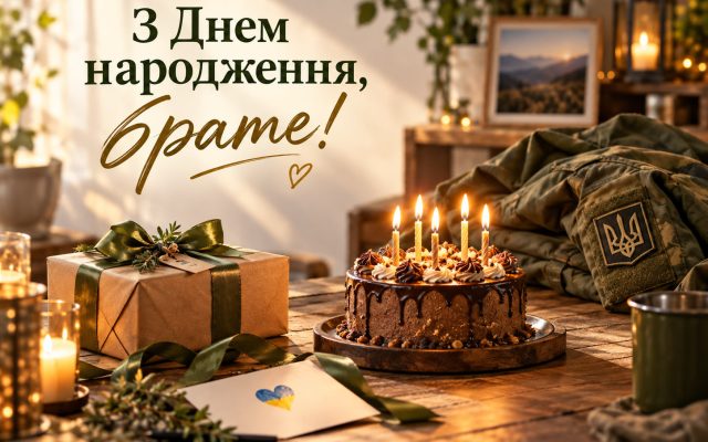 Привітання з днем народження брату на фронті — своїми словами, до сліз, мирного неба, короткі