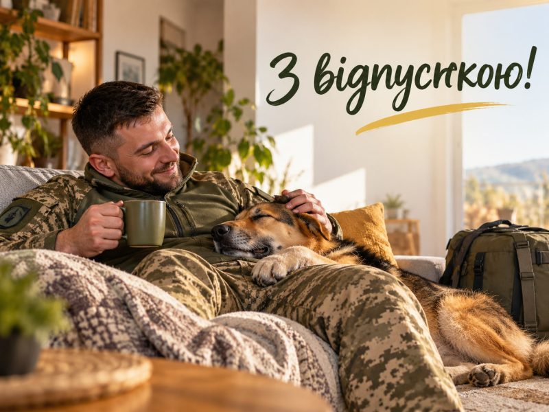 Привітання військовому з відпусткою (побажання відпочити) — своїми словами, від родини, від побратимів