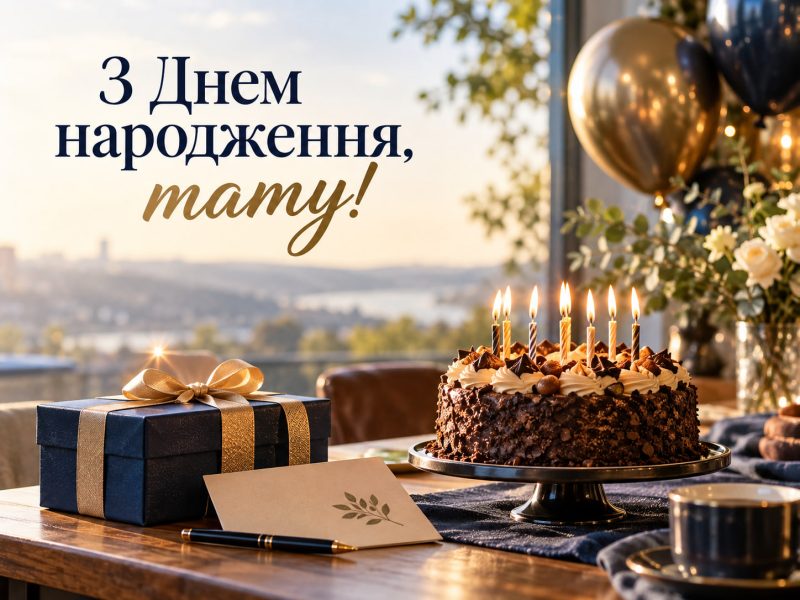 Привітання з днем народження татові від дочки — своїми словами, до сліз, короткі, у прозі
