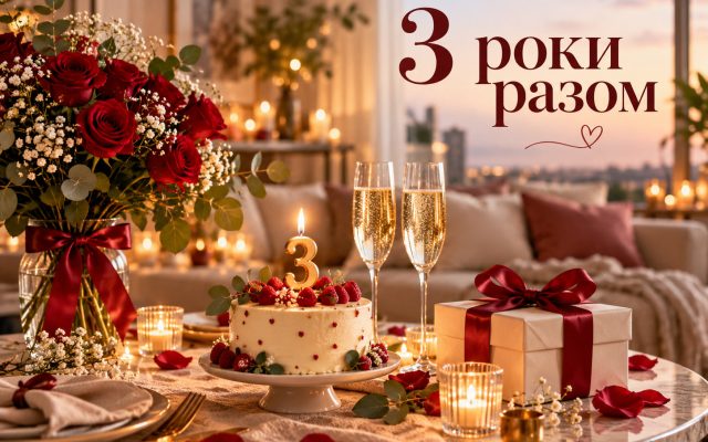 Привітання з річницею стосунків 3 роки — своїми словами, у прозі, короткі