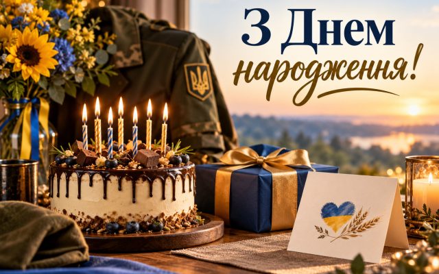 Привітання з днем народження старшому солдату — від побратимів, від родини, з присвоєнням звання, короткі