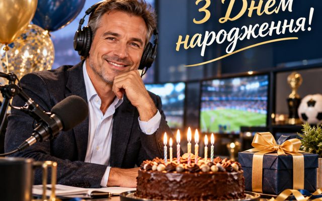 Привітання з днем народження спортивному коментатору — своїми словами, від колег, з професійним святом, короткі для листівки
