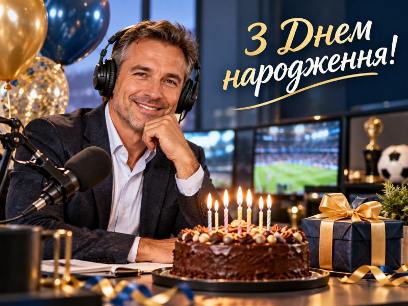 Привітання з днем народження спортивному коментатору — своїми словами, від колег, з професійним святом, короткі для листівки