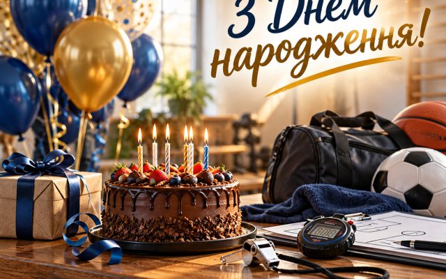 Привітання з днем народження вчителю фізкультури — своїми словами, від колег, з професійним святом, короткі для листівки