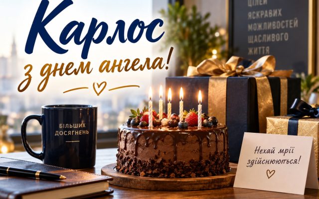 Карлос — день ангела: коли святкувати іменини Карлоса в Україні і привітання з днем ангела та днем народження