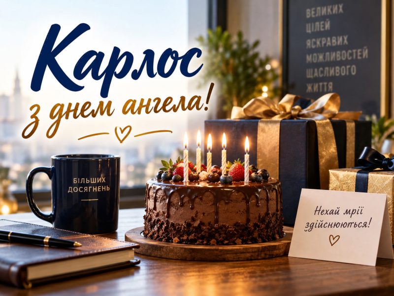 Карлос — день ангела: коли святкувати іменини Карлоса в Україні і привітання з днем ангела та днем народження
