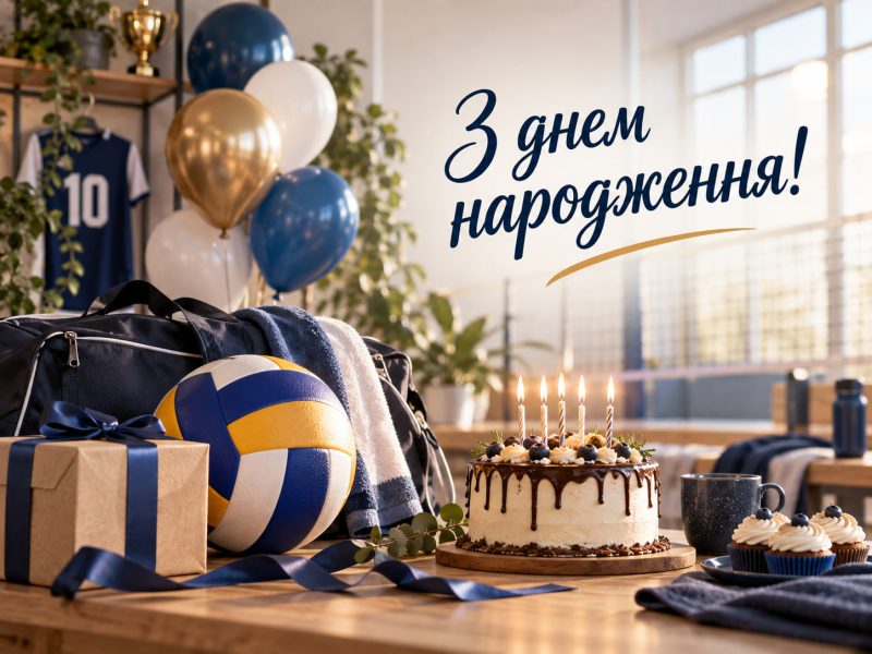Привітання з днем народження волейболісту — своїми словами, від колег, з професійним святом, короткі для листівки