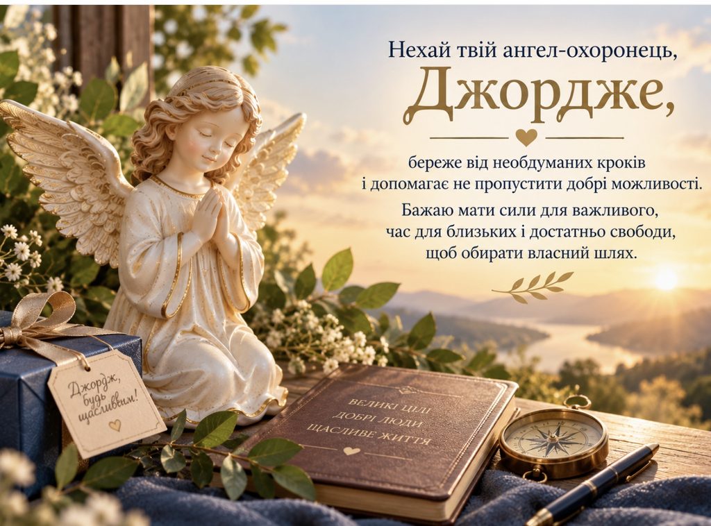 Привітання з днем ангела Джорджа